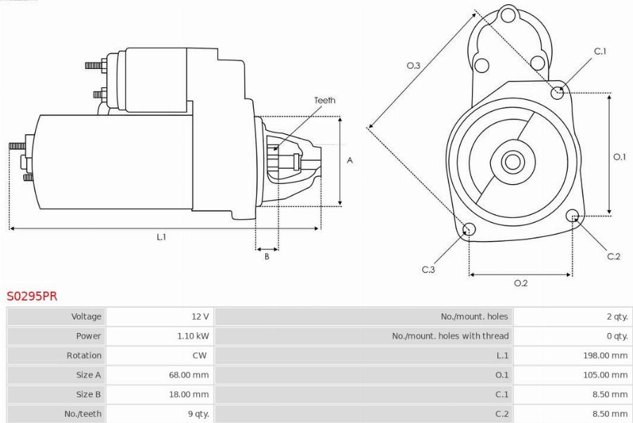 AS-PL S0295PR - Motorino d'avviamento autozon.pro