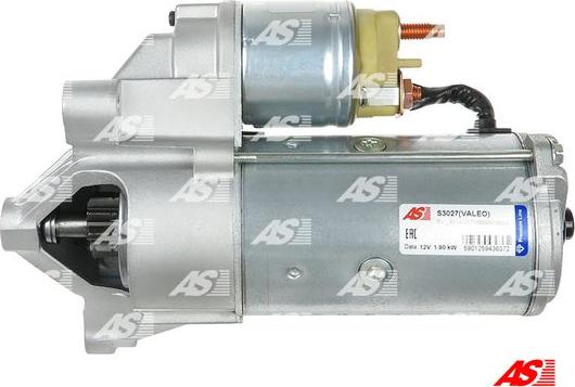 AS-PL S3027(VALEO) - Motorino d'avviamento autozon.pro