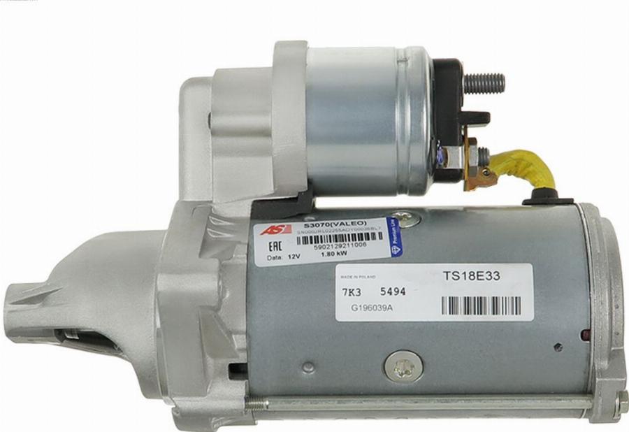 AS-PL S3070(VALEO) - Motorino d'avviamento autozon.pro