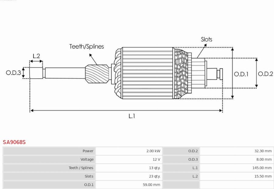 AS-PL SA9068S - Ancorina, Starter autozon.pro