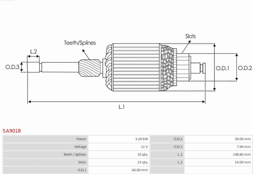 AS-PL SA9018 - Ancorina, Starter autozon.pro