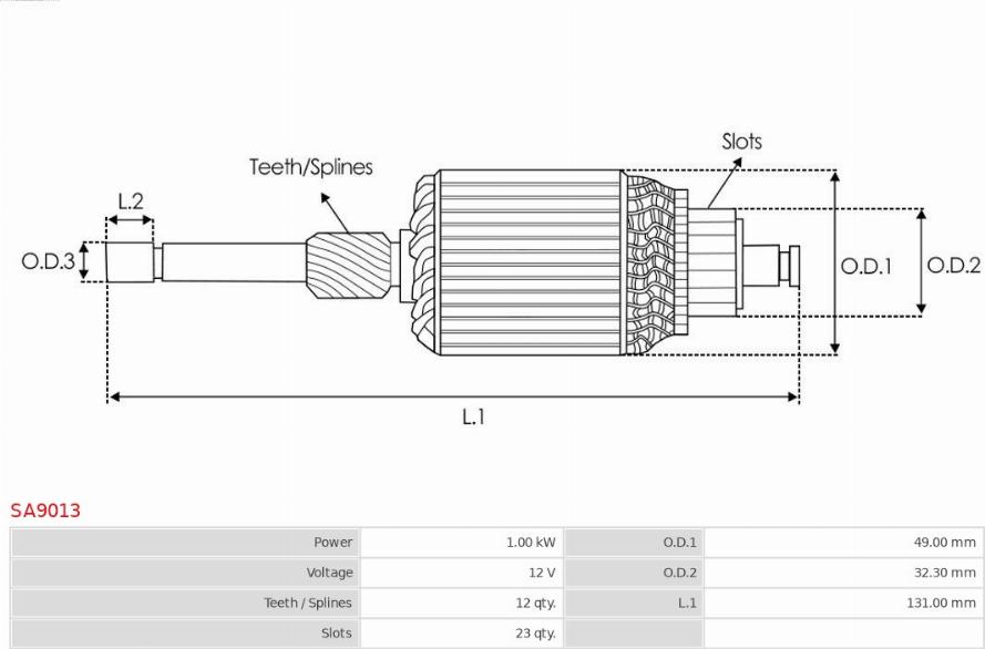 AS-PL SA9013 - Ancorina, Starter autozon.pro