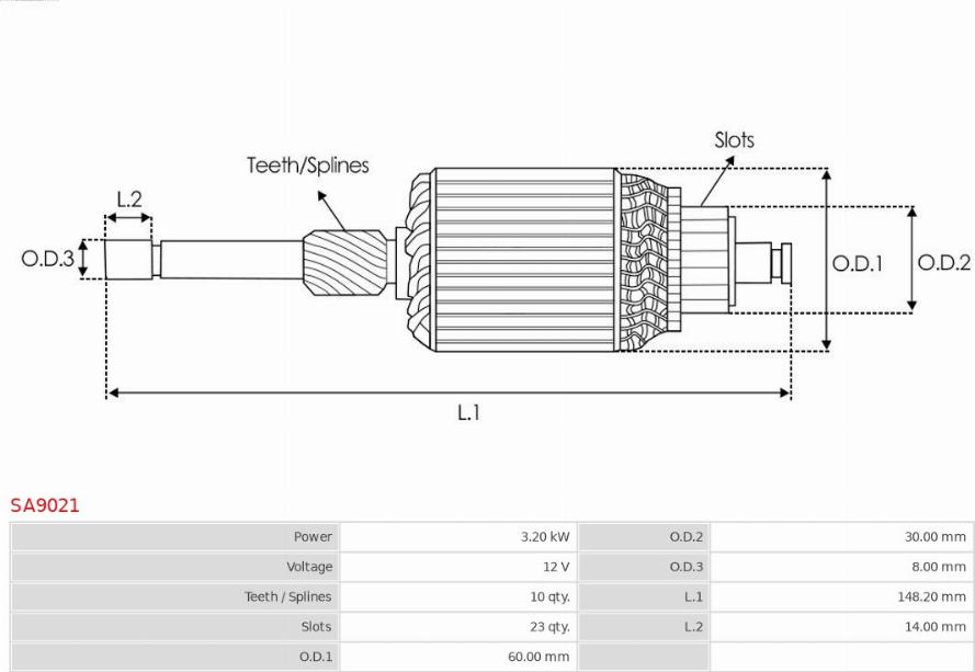 AS-PL SA9021 - Ancorina, Starter autozon.pro