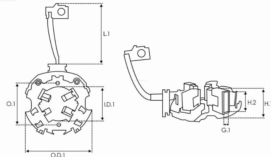 AS-PL SBH0059SR - Supporto, Spazzole in carbone autozon.pro