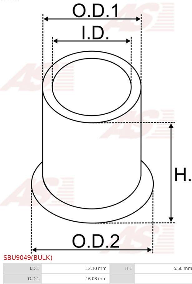 AS-PL SBU9049(BULK) - Boccola, Albero motorino avviamento autozon.pro