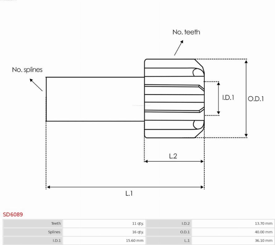 AS-PL SD6089 - Pignone, Motorino d'avviamento autozon.pro