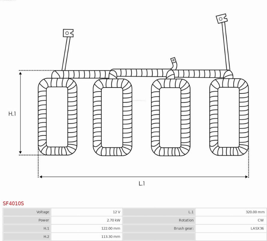 AS-PL SF4010S - Avvolgimento d'eccitazione Motorino avviamento autozon.pro