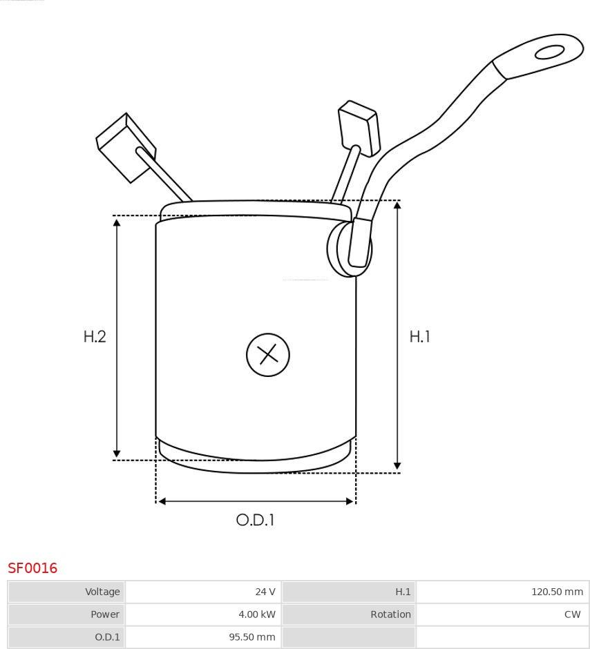 AS-PL SF0016 - Supporto, Spazzole in carbone autozon.pro