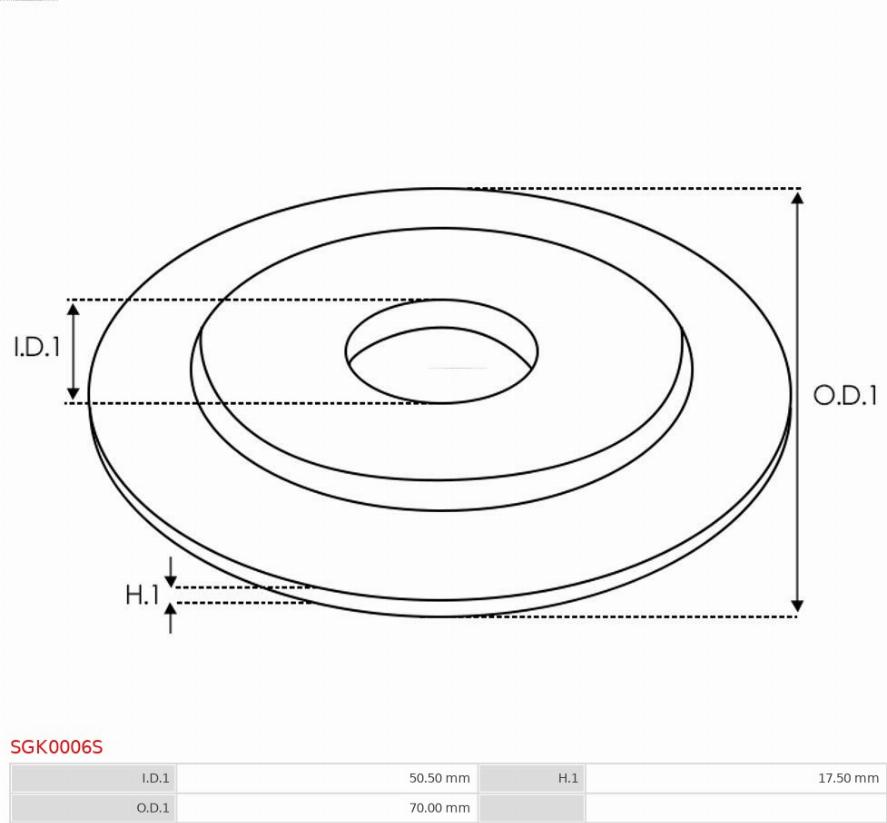 AS-PL SGK0006S - Kit riparazione, Motorino avviamento autozon.pro