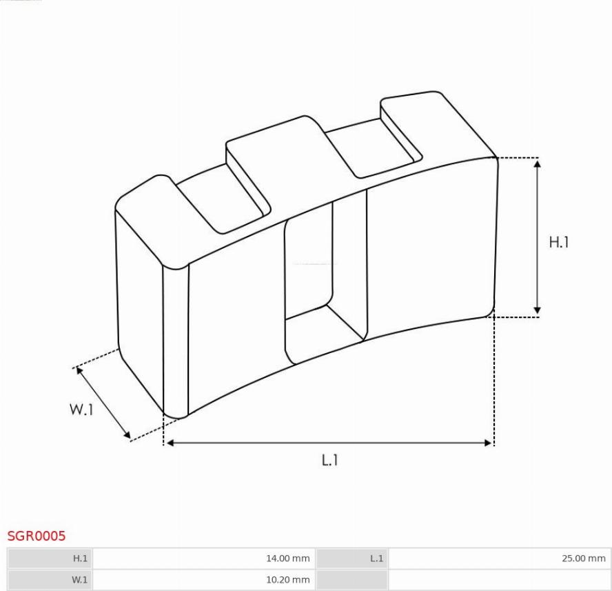 AS-PL SGR0005 - Kit riparazione, Motorino avviamento autozon.pro