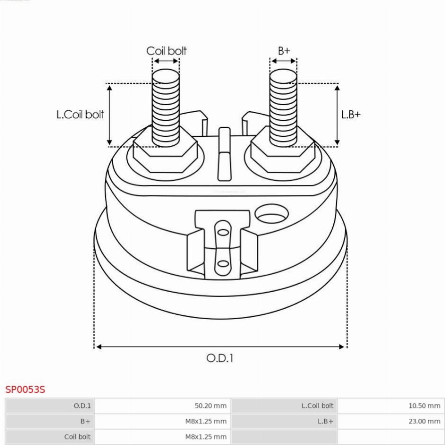 AS-PL SP0053S - Kit riparazione, Motorino avviamento autozon.pro