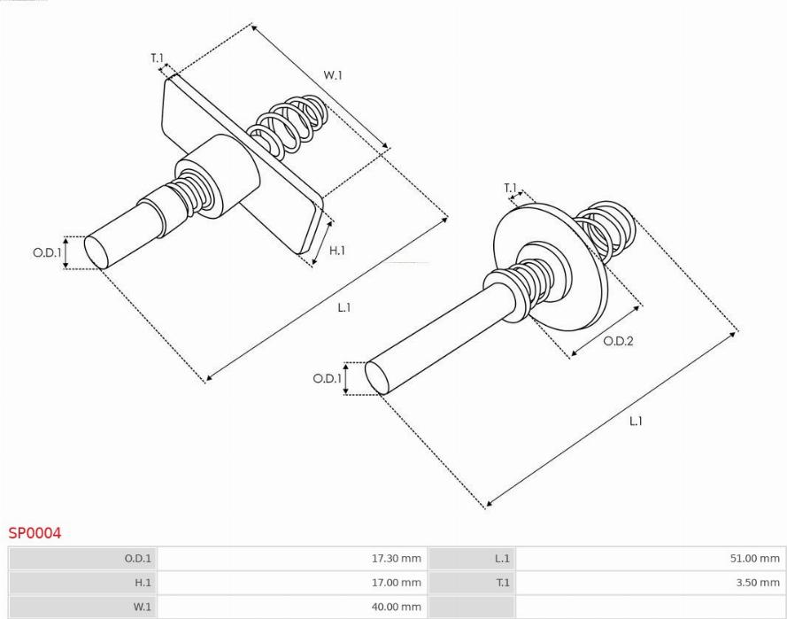 AS-PL SP0004 - Kit riparazione, Motorino avviamento autozon.pro