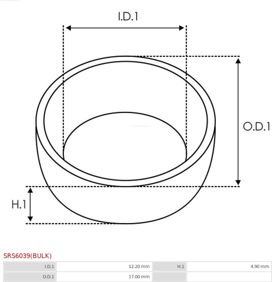 AS-PL SRS6039(BULK) - Kit riparazione, Motorino avviamento autozon.pro