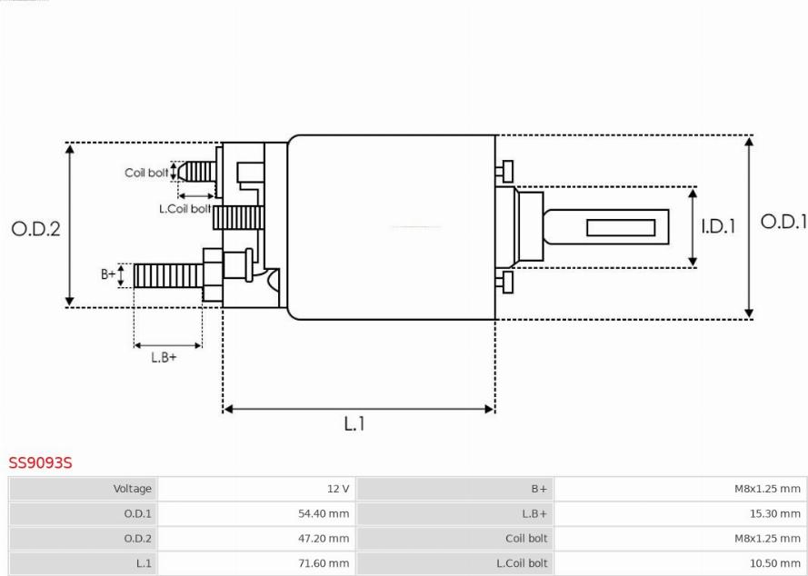 AS-PL SS9093S - Elettromagnete, Motore d'avviamento autozon.pro