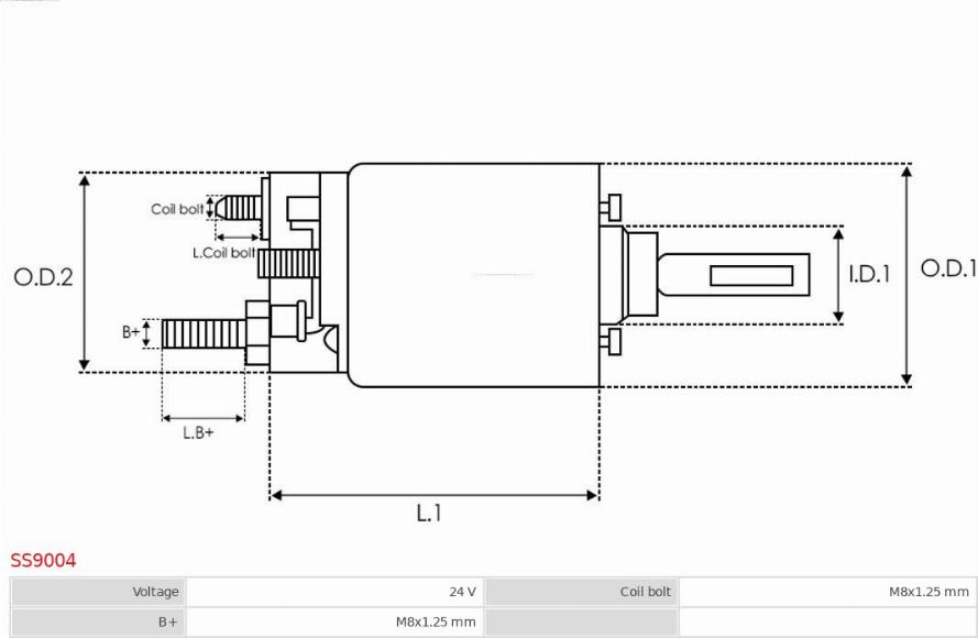 AS-PL SS9004 - Elettromagnete, Motore d'avviamento autozon.pro