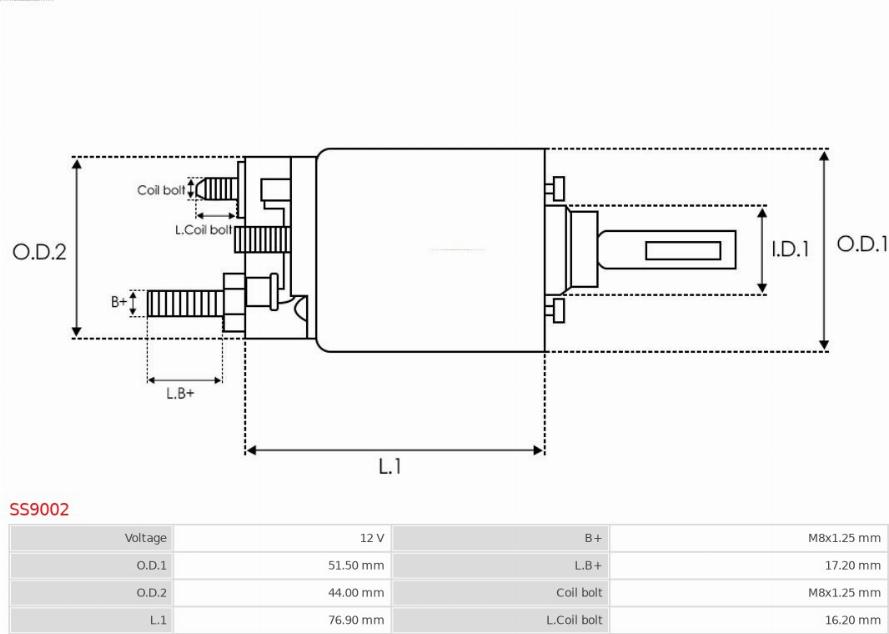 AS-PL SS9002 - Elettromagnete, Motore d'avviamento autozon.pro