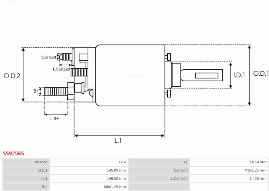 AS-PL SS9256S - Elettromagnete, Motore d'avviamento autozon.pro