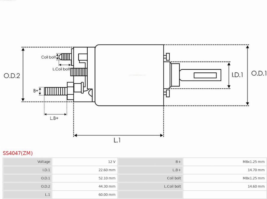 AS-PL SS4047(ZM) - Elettromagnete, Motore d'avviamento autozon.pro