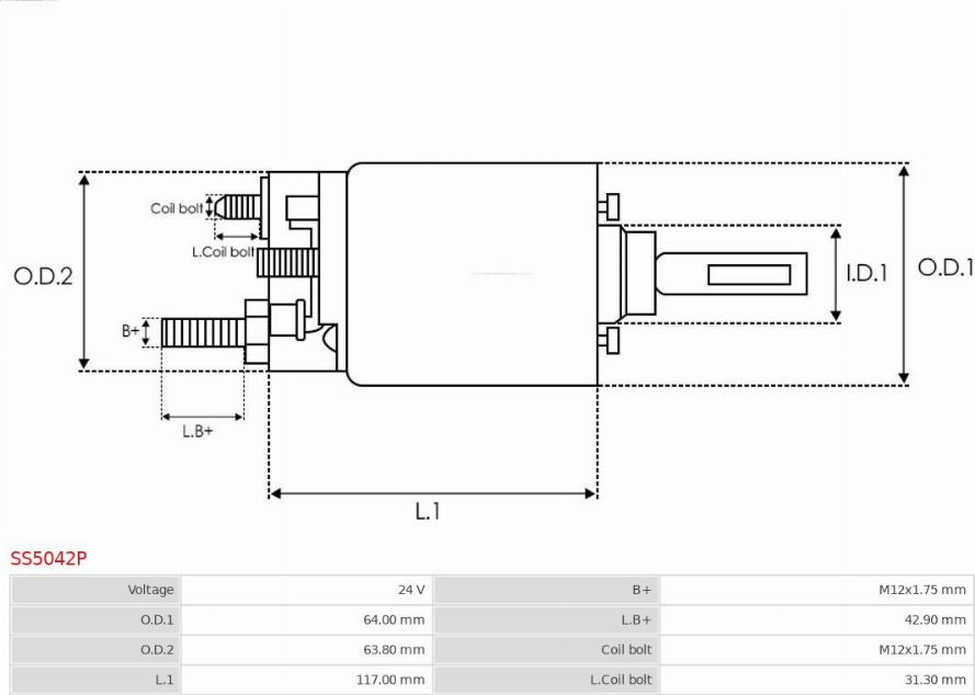 AS-PL SS5042P - Elettromagnete, Motore d'avviamento autozon.pro