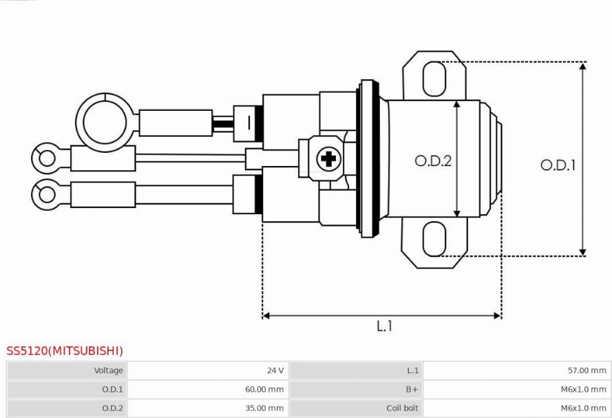 AS-PL SS5120(MITSUBISHI) - Elettromagnete, Motore d'avviamento autozon.pro