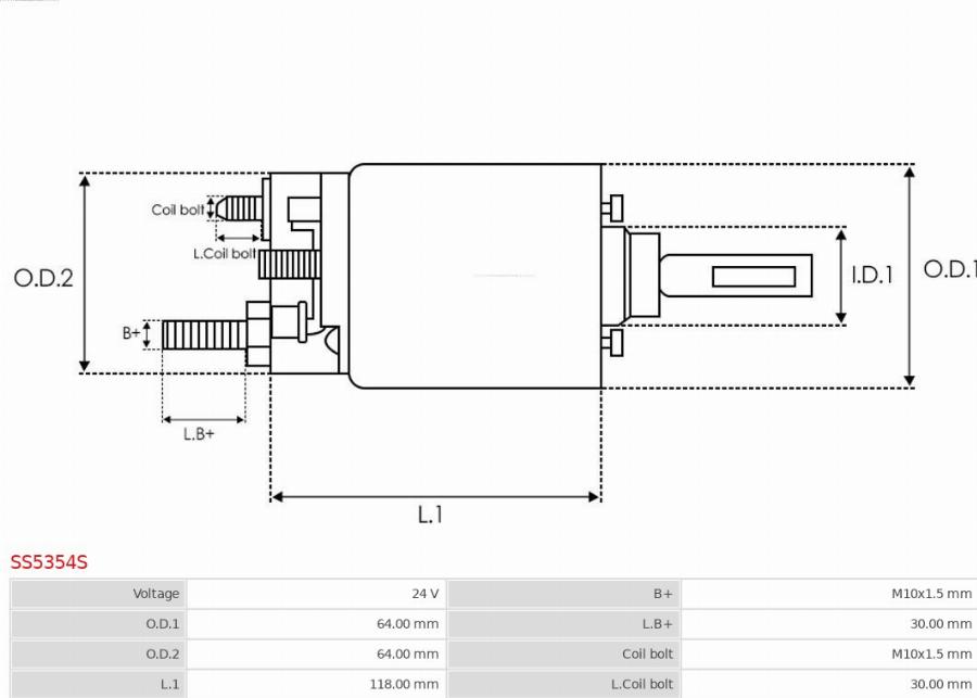 AS-PL SS5354S - Elettromagnete, Motore d'avviamento autozon.pro