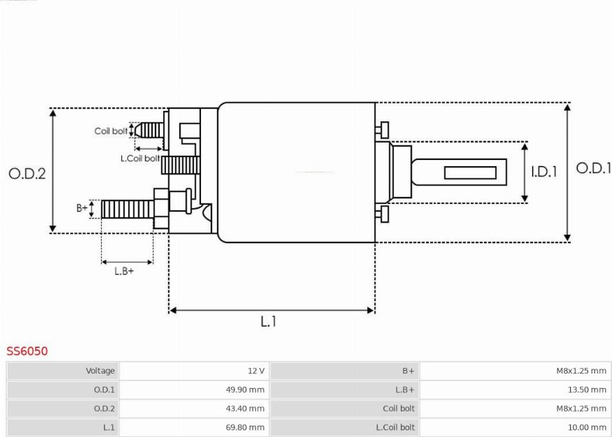 AS-PL SS6050 - Elettromagnete, Motore d'avviamento autozon.pro