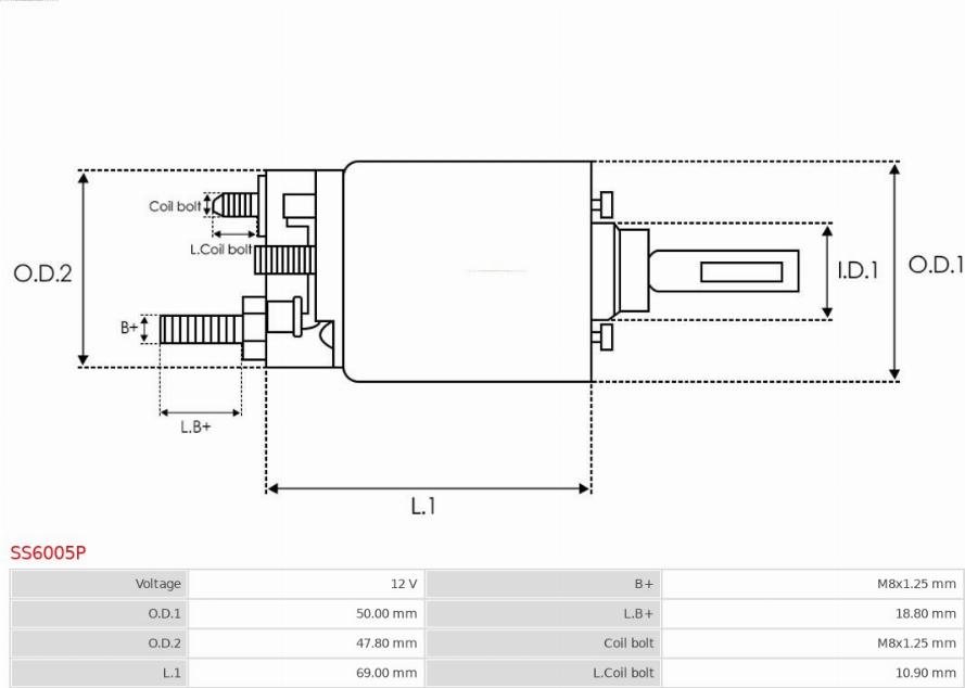 AS-PL SS6005P - Elettromagnete, Motore d'avviamento autozon.pro