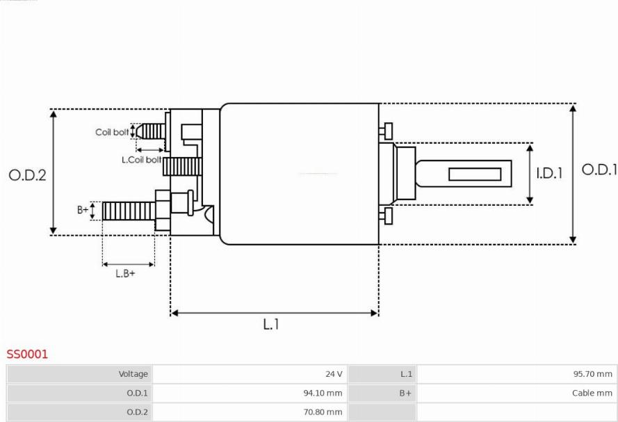 AS-PL SS0001 - Elettromagnete, Motore d'avviamento autozon.pro