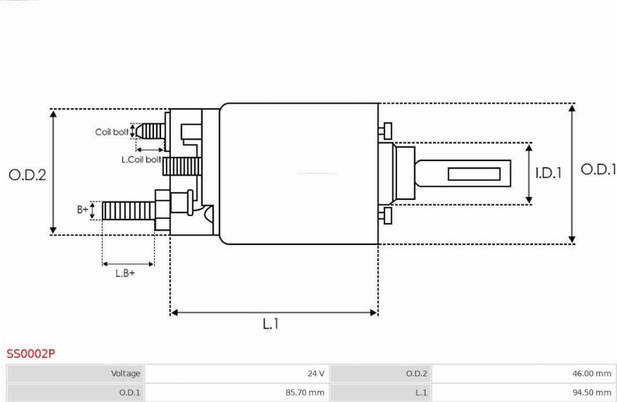 AS-PL SS0002P - Elettromagnete, Motore d'avviamento autozon.pro