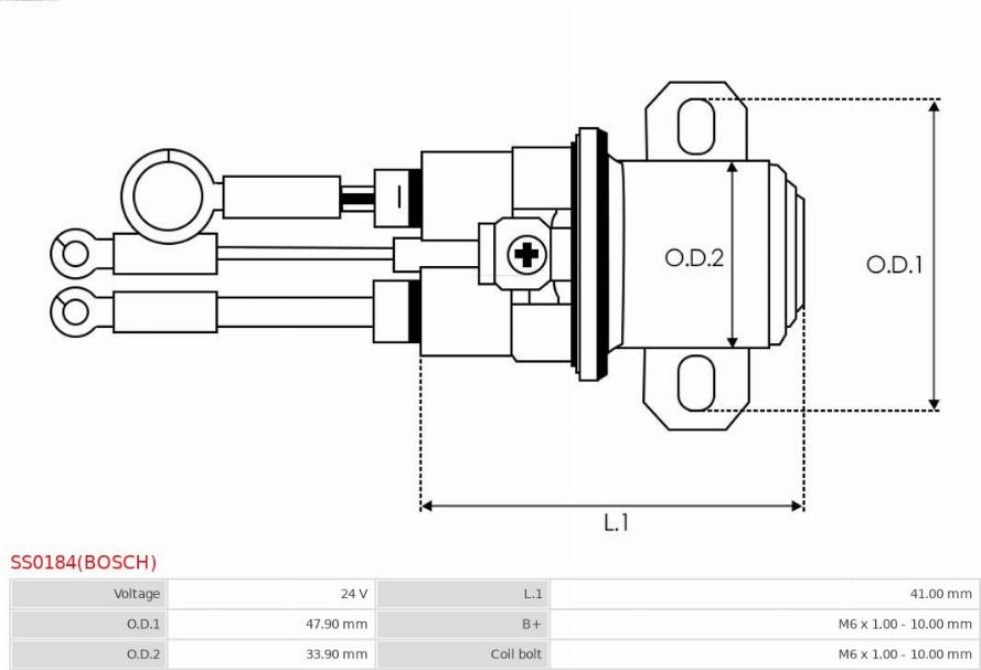 AS-PL SS0184(BOSCH) - Elettromagnete, Motore d'avviamento autozon.pro