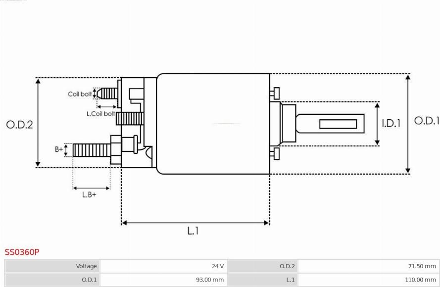 AS-PL SS0360P - Elettromagnete, Motore d'avviamento autozon.pro