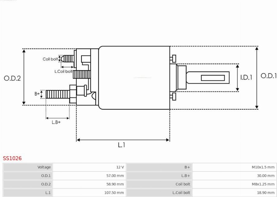 AS-PL SS1026 - Elettromagnete, Motore d'avviamento autozon.pro