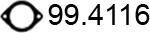 ASSO 99.4116 - Guarnizione, Tubo gas scarico autozon.pro