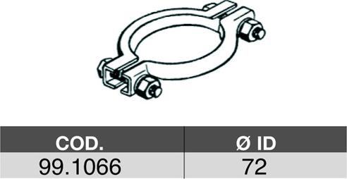 ASSO 99.1066 - Connettore tubi, Imp. gas scarico autozon.pro