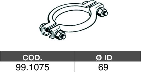 ASSO 99.1075 - Connettore tubi, Imp. gas scarico autozon.pro