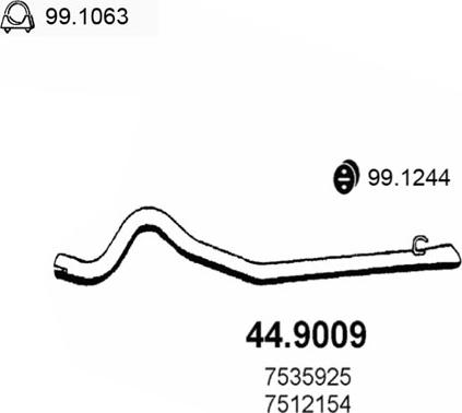 ASSO 44.9009 - Tubo gas scarico autozon.pro