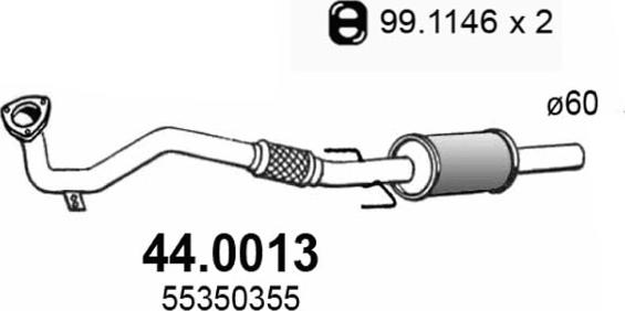 ASSO 44.0013 - Catalizzatore autozon.pro