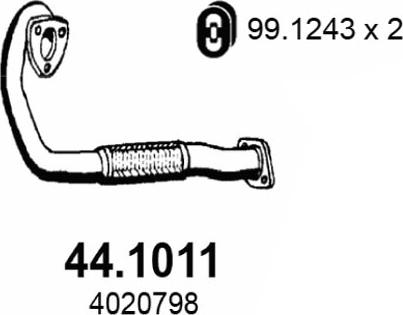 ASSO 44.1011 - Tubo gas scarico autozon.pro