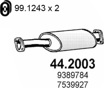 ASSO 44.2003 - Silenziatore anteriore autozon.pro