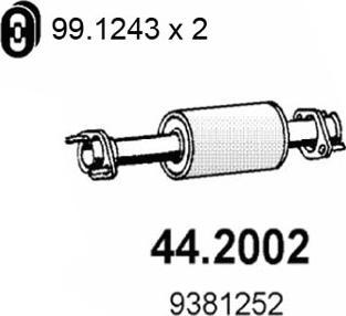 ASSO 44.2002 - Silenziatore anteriore autozon.pro