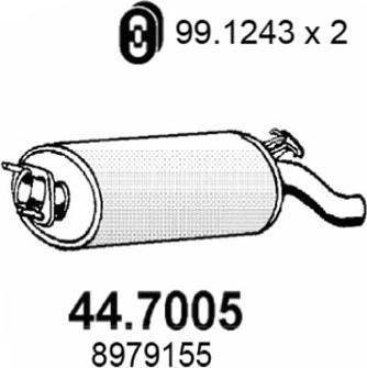 ASSO 44.7005 - Silenziatore posteriore autozon.pro