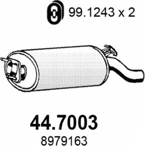 ASSO 44.7003 - Silenziatore posteriore autozon.pro