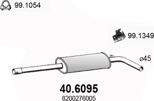 ASSO 40.6095 - Silenziatore centrale autozon.pro