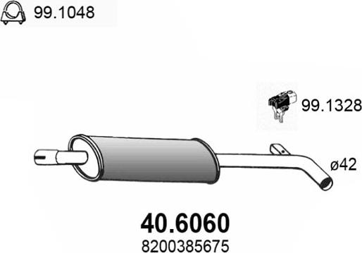 ASSO 40.6060 - Silenziatore centrale autozon.pro