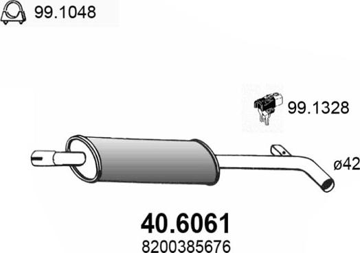 ASSO 40.6061 - Silenziatore centrale autozon.pro