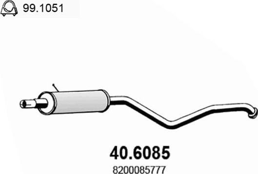 ASSO 40.6085 - Silenziatore centrale autozon.pro