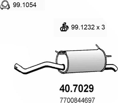 ASSO 40.7029 - Silenziatore posteriore autozon.pro