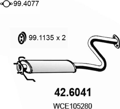 ASSO 42.6041 - Silenziatore centrale autozon.pro