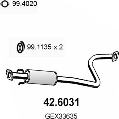 ASSO 42.6031 - Silenziatore centrale autozon.pro