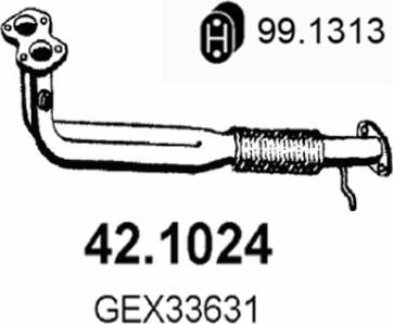 ASSO 42.1024 - Tubo gas scarico autozon.pro